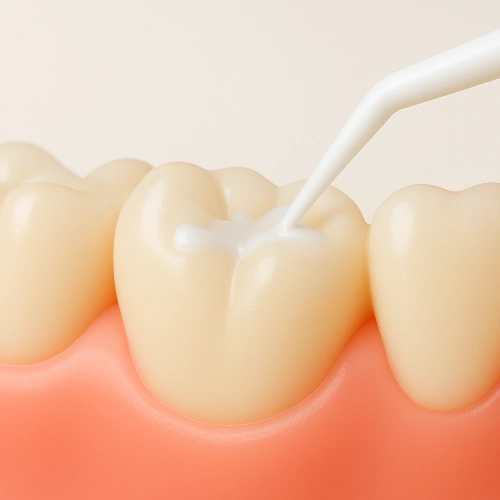 Illustration of dental sealants