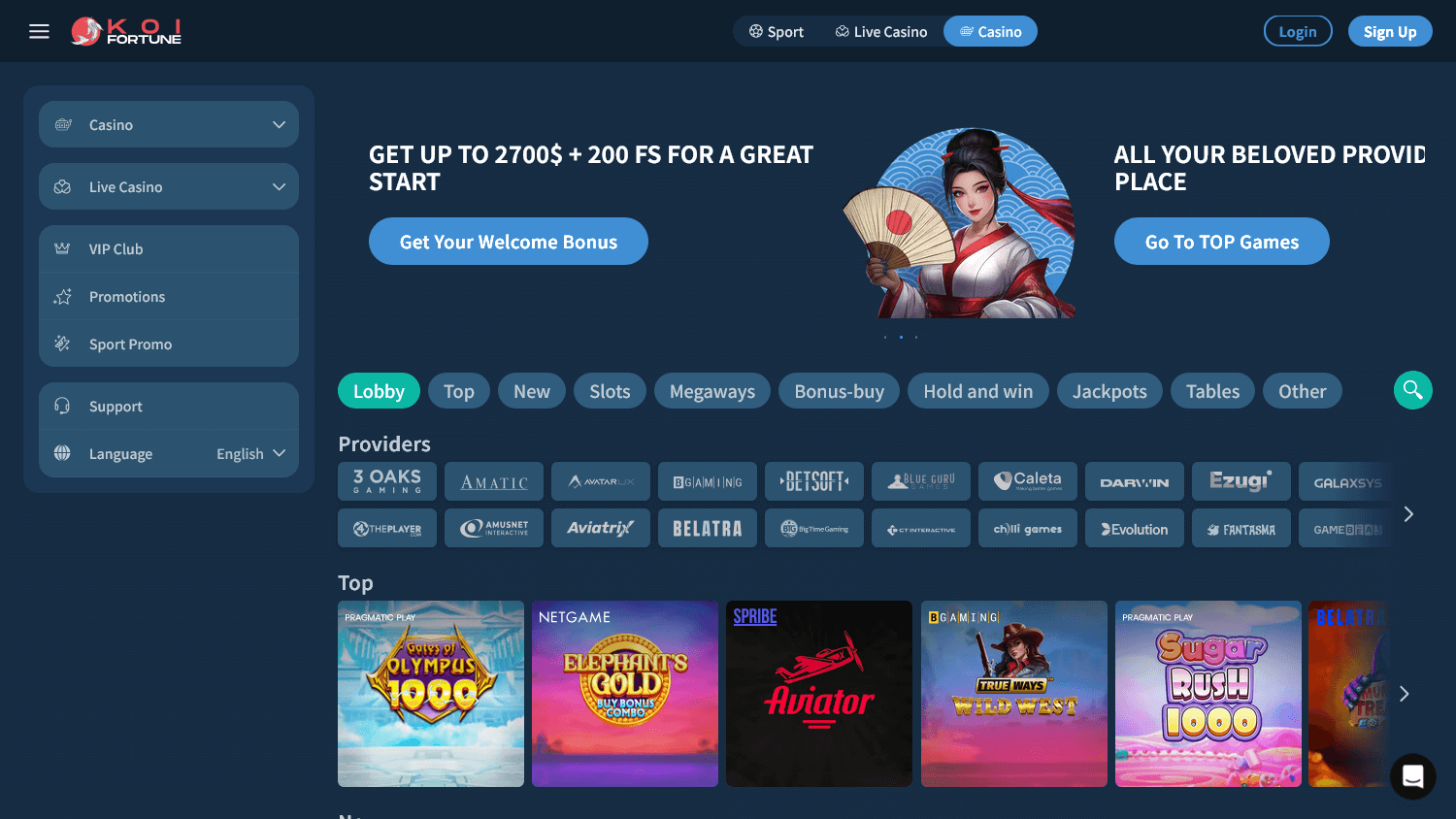 KoiFortunes Casino Mobilversion och Appar Spela När Som Helst